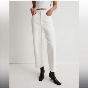 Madewell Vintage Wide Leg Jean Cropped in Tile White